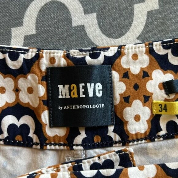 Anthroplogie MAEVE Colette Cropped Wide-Leg Pants size 34 - Picture 10 of 15